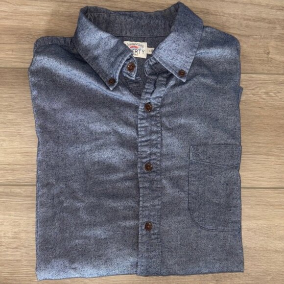 Faherty Men’s Blue Casual Button-Down Shirt – Size Large – Like New - Picture 1 of 7